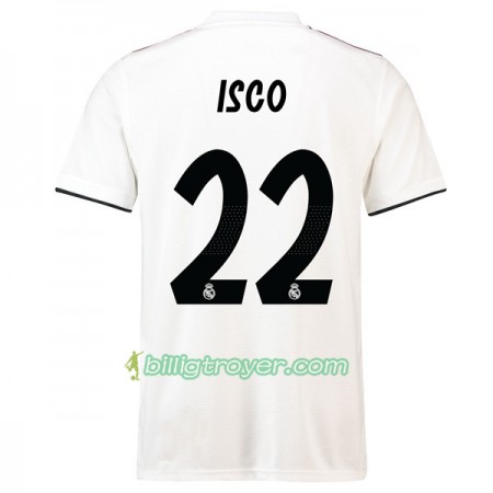 Billige Fotballdrakter Real Madrid Isco 22 Hjemmedraktsett 2018/19 Kortermet